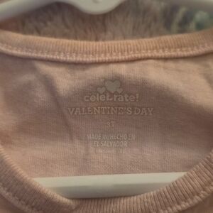 Celebrate Valentine's Day Pink Kids Tee